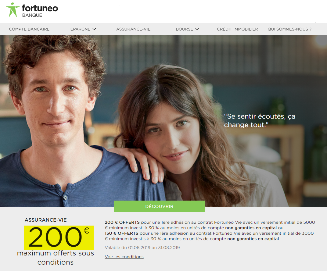 Fortuneo : 150€ offerts, c'est déjà bien, mais 200€ offerts, c'est encore mieux !