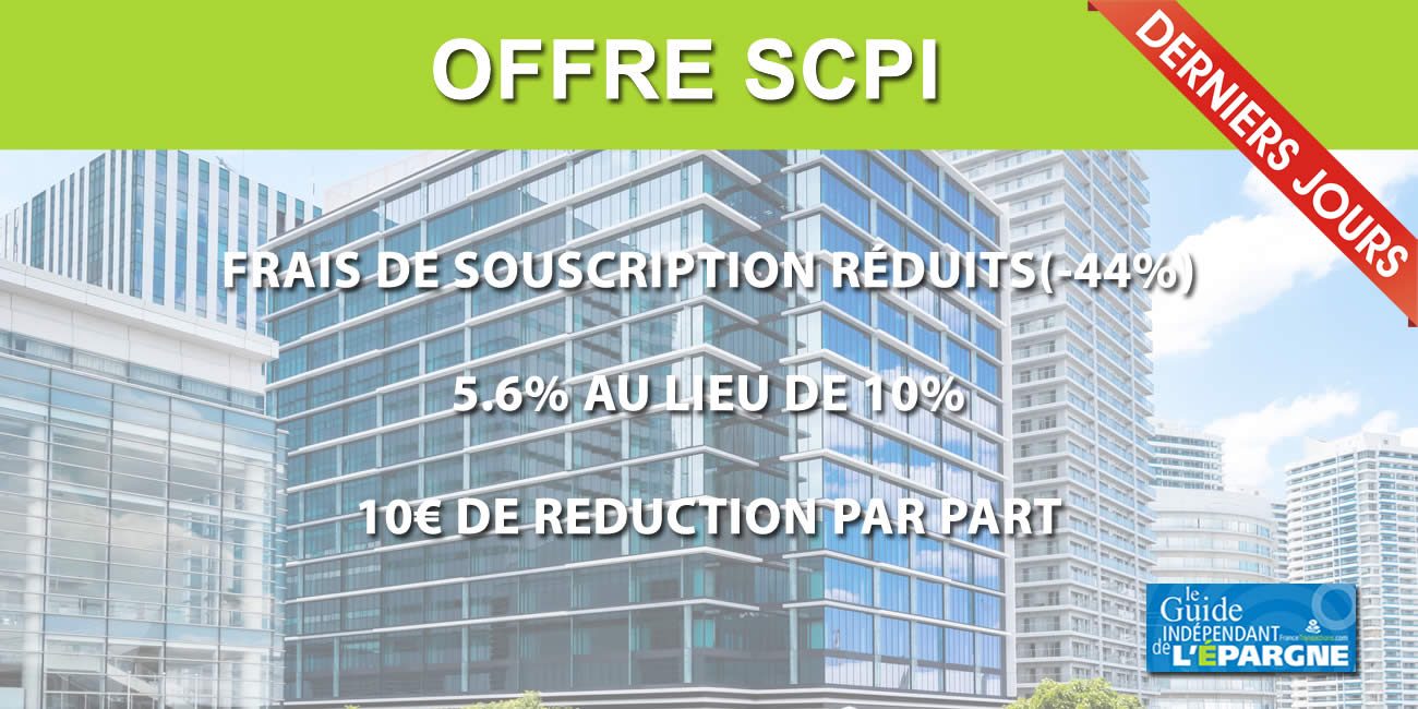 Offre de lancement : 44% de réduction sur les frais de la SCPI Transitions Europe