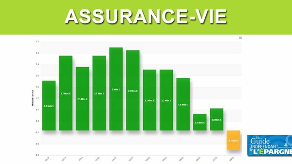 Assurance-vie : chute historique des versements sur les unités de compte au mois d'août et première décollecte de l'année