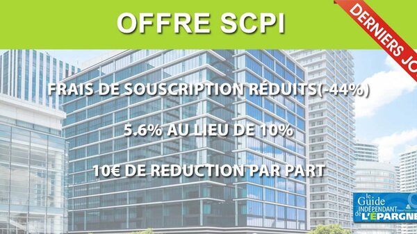 Offre de lancement : 44% de réduction sur les frais de la SCPI Transitions Europe